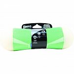 Durable glow rubber, eva foam and polyester construction with max glow 3d print that glows in the dark Rubber bumpers provide erratic bounce Tug it, shake it, toss it Contoured center joint tapers to allow easy pickup for dogs from any side Unique tumblin