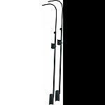 Extension arms allow suspension of light fixtures over aquariums up to 30 tall Adjustable mounting plates allow for use on a wide variety of furniture sizes Welded end stop keeps cables safely secured, includes straps to attached power cord to arm Each h