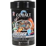 Powerful blend of beef heart, earthworm, egg, spirulina, andhigh quality salmon meal Designed specially to condition and stimulate fish to breed Enhanced with probiotics and cobalt blue flake s triple vitamin dose and immunostimulants. Will not cloud wate