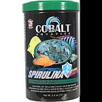 Spirulina based formula for all freshwater and marine herbivorous fish In addition to high algae content formula is complete nutritionally balanced, highly palatable, and promotes growth and color Enhanced with probiotics and cobalt blue flake s triple vi