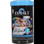 Brine shrimp based formula for all tropical and marine fish Highly palatable formula helps both fresh water and marine finicky fish to eat prepared foods Enhanced with probiotics and cobalt blue flakes triple vitamin dose and immunostimulants Will not clo