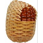 Encourages courtship, breeding and nesting behaviors. Made from bamboo hand-woven around a sturdy wire frame. Ideal home for nesting birds.