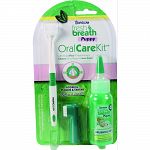 Kit includes tripleflex toothbrush, quickfinger brush and puppy brushing gel Adresses plaque and tartar before it starts Blend of gentle and safe ingredients promotes a healthy and oral environment and periodontal wellness Made in the usa