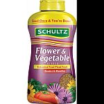 Feed once & you re done! Feeds all flowers, fruits and vegetables Enriched with schultz extended feed plant food that feeds for up to 9 months The slow release of nutrients virtually eliminates the chance of overfeeding Easy to use and does not require mi