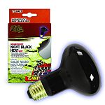 Emits focused, 24-hour heat source ideal for reptile basking areas Great for night-time viewing to observe natural nocturnal behaviors Ideal for tropical and desert habitats Made from glass containing rare earth black phosphors, which simulates the moon n