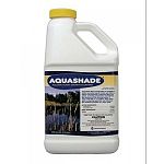 AQUASHADE® is a blend of blue and yellow dyes specifically designed to screen or shade portions of the sunlight spectrum (red-orange and blue-violet) required by underwater aquatic plant and algae growth. 1 gallon