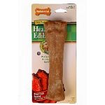 Nylabone Healthy Edible Roast Beef Bones are tasty, completely edible anddigestible providing a safe and enjoyable alternative to traditional rawhide. Dogs love the Roast beef juicy flavoring of this bone.