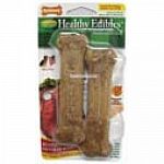 Nylabone Healthy Edible Roast Beef Bones are tasty, completely edible anddigestible providing a safe and enjoyable alternative to traditional rawhide. Dogs love the Roast beef juicy flavoring of this bone.