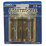 Mastercell Alkaline D Batteries are available in a two pack and are super heavy duty performance batteries that last longer than others and have a shelf life of 5 years. Great value for the price! The expiration date is stamped on every battery.