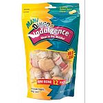 Delicious taste combination of real meat wrapped in premium rawhide and dipped in flavorful coating. Mini-sized for your small dog. Delicious treat that s healthy and fun to chew.