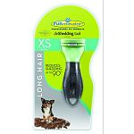 For long hair dogs up to 10 pounds. 1.25 inch deshedding edge designed for coats longer than 2 inches. Reduces shedding up to 90 percent. Stainless steel edge reaches beneath topcoat to gently remove undercoat and loose hair. Furejector button cleans and