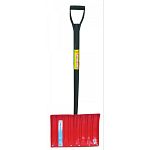 18 inch blade with d-grip handle. Durable metal-edge to increase cutting power and tool life. Lifetime handle is guaranteed to be unbreakable, under normal use. Ergodynamic grip design is easier to use and makes shoveling less strenuous. Will not warp, sp