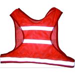 Light weight nylon mesh vest is ideal for use in any weather to make you and your dog visible Genuine 3m reflective striping for high visibility in all light conditions Flattering and effective design fits comfortably in any activity Made in the usa