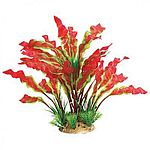 Realistic plant with varying heights and textures. Can be used individually or placed with others to create dense, aquatic jungle. Durable plastic foliage is easy to place and maintain. Heavy, dark, ceramic anchorbase keeps arrangement in place.