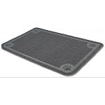 Litter Roundup Mat (47x32x.25)  Grey mat helps to keep litter pan area neat. Place under litter box. Can be used for any litter box.