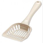 The Petmate Cat Litter Scoop is made in the classic litter sifter shape, yet is made with environmentally friendly recycled plastic and Microban Anti-Microbial to make it stain and odor resistant. Essential for every cat owner to have, this scoop is easy