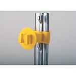 The extra length snug insulator for t posts is designed to perform with solid state electric fence shockers. For T POSTS. Extends wire 21/2” from face of post... otherwise same as STP. Yellow.  package of 25