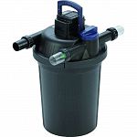 Compact all in one pond filtration system with the fastest and most convenient cleaning mechanism on the market. Includes a built in uv clarifier with bypass for optimal efficiency at low power usage. Built in patented easy clean mechanism makes filter ma