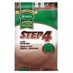 Scotts Lawn Pro Step 4 Lawn Fertilizer is specially formulated for fall - the best time to develop a stronger root system for a thicker, more vigorous lawn and to help your lawn green-up more quickly next spring. Lawn greens up in a few days.