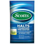 Scotts Halts Crabgrass Preventer provides selective control of sprouting annual broadleaf weeds. It contains the strongest crabgrass, foxtail and spurge preventer available and creates a PREVENTATIVE barrier against crabgrass and other weeds for up to 5