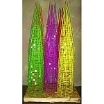 Contains: 25 each of orange, yellow, fuchsia and light green & 50 each red tomato supports 14 x 42 inch size