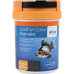 Developed with unique formulas and premium ingredients to keep goldfish healthy, energetic and colorful Whole anchovy meal, whole shrimp meal Natural preservatives Natural attractants trigger feeding Natural color enhancement