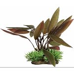Natural elements plants were designed to make your aquarium look stunning and keept your fish happy and healthy Creates a more natural look in your aquarium Features a weighted resin base that makes it easy to anchor plants in your gravel Decorating your
