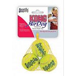 The Kong Tennis Squeaker Balls for Dogs is a great toy for any dog who loves to chase a ball. This non-abrasive ball may be used for a chew toy or a fetch toy and has a squeaker inside for noisy fun. Available in different sizes. Perfect for any dog!
