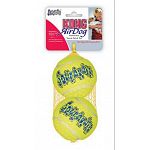 The Kong Tennis Squeaker Balls for Dogs is a great toy for any dog who loves to chase a ball. This non-abrasive ball may be used for a chew toy or a fetch toy and has a squeaker inside for noisy fun. Available in different sizes. Perfect for any dog!