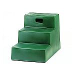Sturdy 3 step equine mounting block by Horseman s pride, high density polyethylene with built-in handle for easy lifting. Three 10 inch wide steps. 21 H x 18 3/4 W (inches). In navy, royal, brown, hunter green, red or maroon.