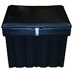 31 l x 29 h x 22 w Sturdy, water and rodent resistant feed storage bin Easy open lid with lockable latch Made in the usa