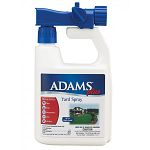 Adams Plus Yard Spray kills and repels fleas, ticks, mosquitoes, ants, crickets and other insects. For use on residential lawns, trees, shrubs, roses and flowers. Treats up to 5,000 sq. ft. and controls up to 4 weeks.