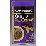 Wardley Premium Cichlid Slow Sinking Crumbles, are a uniquely shaped nutritionally balanced food specifically formulated for all cichlids. Wardley Premium Cichlid Crumbles, is a slow sinking fish food.