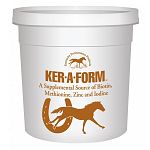  Help eliminate hoof problems that cause lost shoes--toe cracks, quarter cracks, shelly hoof walls--by feeding Ker-A-Form daily. 