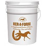 Help eliminate hoof problems that cause lost shoes--toe cracks, quarter cracks, shelly hoof walls--by feeding Ker-A-Form daily.