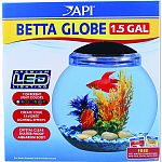 Kit includes 1.5 gallon tank body, multi color led lighting, water conditioner and fish food Premium led lighting with 7 different light colors Crystal clear shatter proof aquarium body Lighting effects may be customized