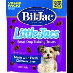 Small dog training treats. Made with real chicken liver. No soy products or gluten meal. Resealable zipper pouch.