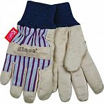 Soft and durable ultra suede palm material Warm fleecy lining Snug knit wrist Wing thumb Trademark material back and cuff