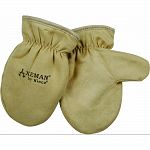 Soft and durable ultra suede palm material Warm fleecy lining Shirred elastic wrist for a snug fit
