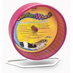 The Super Pet Comfort Wheels provide your small animal pet with a safe way to exercise. Offers a solid running surface that is easy on the feet and safe for tails. Operates quietly. May be used as a free-standing wheel or clip to your pet s cage.