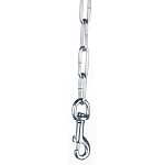 Insure pet safety while allowing complete freedom. These rust-proof chains are available in a variety of lengths and weights. Proper shade and water are also important when keep a dog on a chain