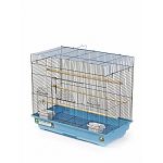 Parakeet Flight Cage 23 ½in x 15in x 20in (LxDxH) with 1/2in wire spacing (Case of 2) - These roomy cages provide plenty of flying space for your feathered friends! Includes two plastic cups, three perches, a bottom grille and a pull-out drawer.