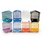 Perfect parakeet cage, 1/2 wire spacing, 12 x 9 x 15 h assorted colors assorted roof styles.