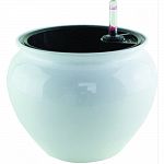 Promotes optimal plant growth by watering from the roots up. Insert helps keep roots out of water. Water gauge included so you ll never need to guess when your plant is thirsty. Opening 6-3/8 inches. Keep this beauty thriving with simple assembly and mini