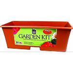 Contains 4 each mfg# 1010011 Each garden kit contains a free red mulch cover,4 piece system, fertilizer, dolomite and casters. Holds up to 2 cubic feet of peat Poor soil conditions and small backyards are no match for the earthbox gardening system Easy to