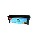 Contains the box with overflow holes, aeration screen, water fill tube mulch cover, overflow saucer, dolomite, and fertilizer Holds up to 1 cubic feet of peat The perfect size for growing a kitchen herb garden and is ideal as a pretty window box with flow