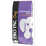 PRO PAC® Performance Puppy is designed for puppies from weaning until 12 months of age and is also excellent for pregnant or nursing dogs. A growing puppy needs twice the amount of nutrients as an adult dog. 16.5 lbs.