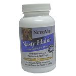 Nasty Habit by Nutri-Vet is formulated for dogs to help stop the nasty habit of eating feces. May be used on puppies or adult dogs. This special formula is made with ingredients to make the feces taste unusual and repels dogs from eating it.