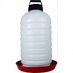 Wide mouth opening for easy filling and clean out Easy to carry, featuing durable handle top Semi opaque container makes water level visible Jug and base molded from durable polyethylene