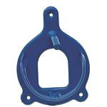 A basic bridle holder in blue, green or red. 4 inch. This bridle holder is made of 100% metal.
